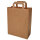 Papiertragetasche braun 22 + 10 x 28 cm