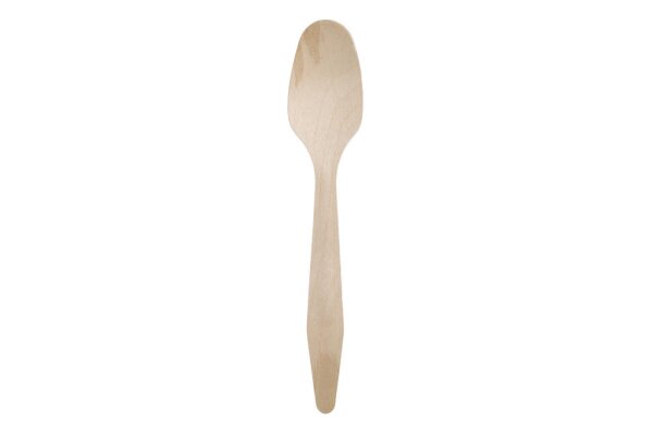 Löffel Holz 18 cm einzeln verpackt