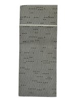 Bestecktasche Airlaid 33 x 40 cm grau Leineneffekt