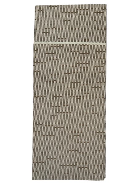 Bestecktasche Airlaid 33 x 40 cm braun Leineneffekt - IT VPE 450 (9 x 50)