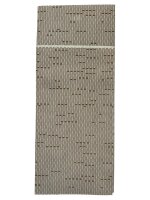Bestecktasche Airlaid 33 x 40 cm braun Leineneffekt