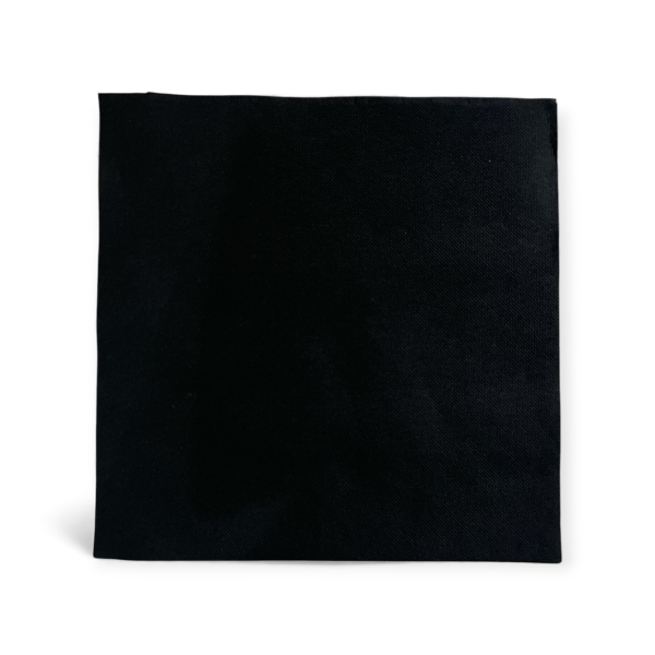 Serviette Soft Point 25 x 25 cm 2-lagig 1/4F schwarz | VPE 900 (18 x 50)