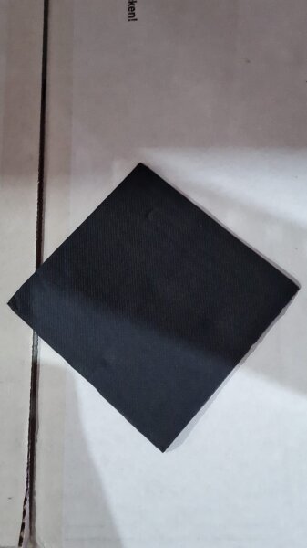 Serviette Soft Point 25 x 25 cm 2lg 1/4F schwarz - IT