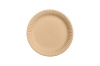 Pappteller Ø 18 cm braun