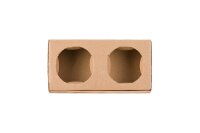 Becherhalter Kraftpapier 2er 21 x 11 x 4 cm | VPE 360 (2...