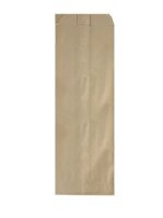 Faltenbeutel braun 9 x 28 cm