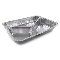Aluschale R881G 227 x 177 x 30 mm 3-geteilt | VPE 1000 (10 x 100)