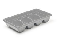 Besteckbehälter grau