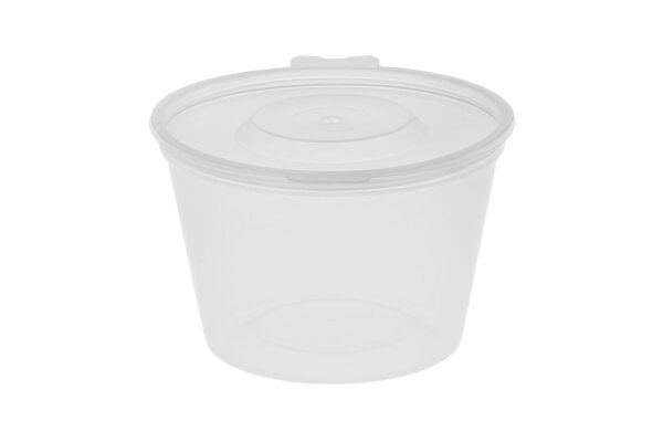 Dressingbecher 60 ml mit anhängendem Deckel | VPE 1000 (20 x 50)