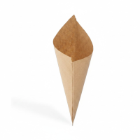 Spitztüte/Pommestüte XXL neutral braun 90 gr./m² | VPE 1100