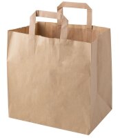 Foodbag 26 + 17 x 25 cm neutral braun