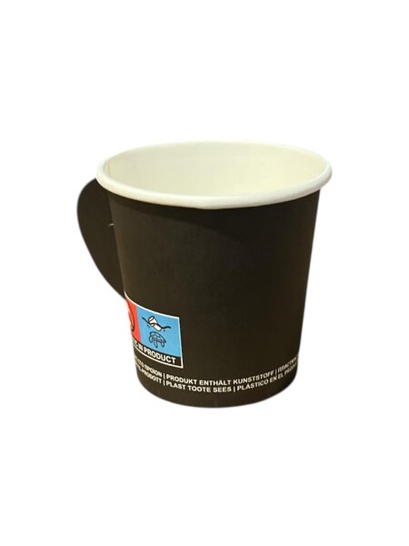 Espressobecher 4oz schwarz mit Henkel