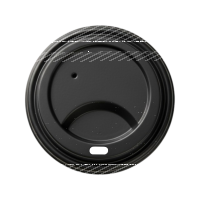 Deckel für Kaffeebecher Ø 80 mm schwarz