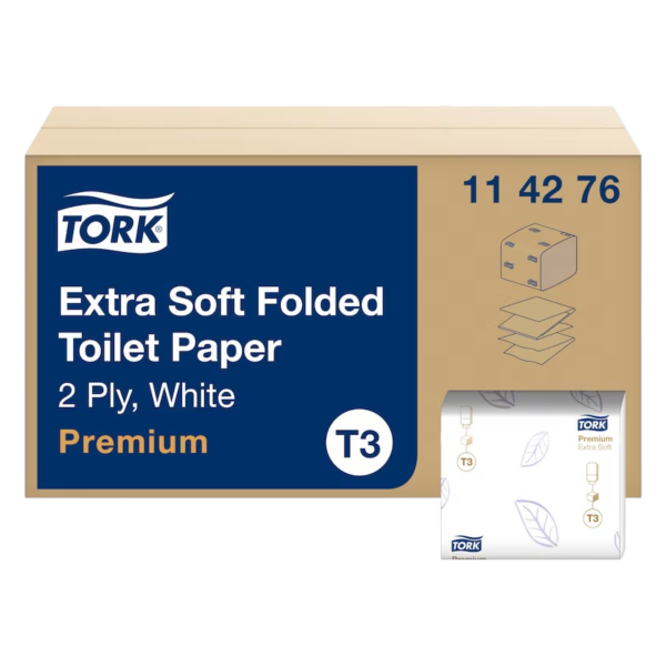 Tork extra weiches Einzelblatt Toilettenpapier weiß T3 | VPE 30