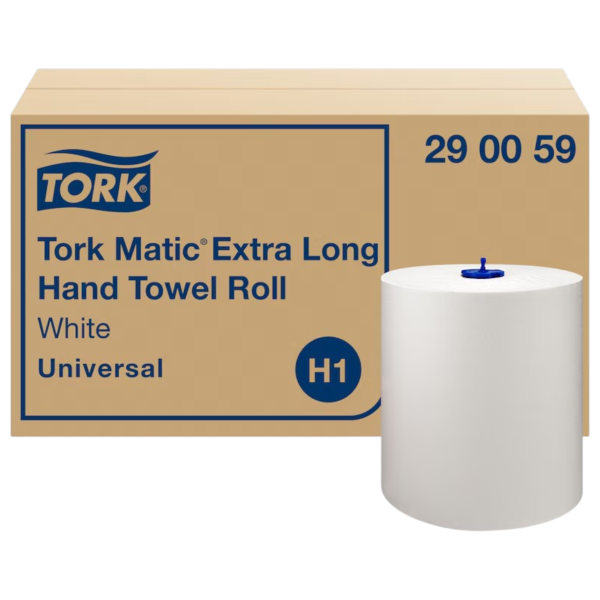 Tork Matic® extra-lange Papierhandtuchrollen weiß H1 1-lagig | VPE 6