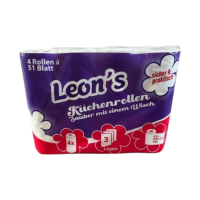 Küchenrollen "Leons" 3-lagig, 51 Blatt/Rolle