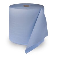 Putztuchrolle blau 2-lagig 38cmx360m