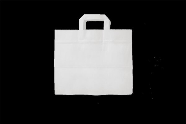Foodbag 26 + 17 x 25 cm neutral weiß