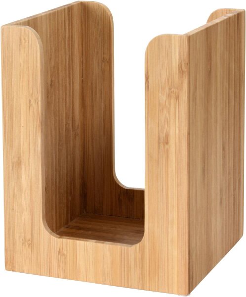 Serviettenständer Bambus für ca. 100 St., 13 x 13 cm, Bambus (VPE 4 St.)