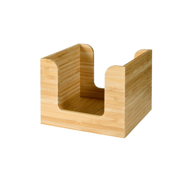 Serviettenständer Bambus für ca. 50 St., 13 x 13 cm, Bambus (VPE 4 St.)