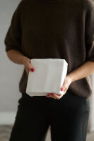 Zelltuchservietten 33 x 33 cm, 1-lagig, 1/4-Falz, Uni weiß (VPE 3000 St.)