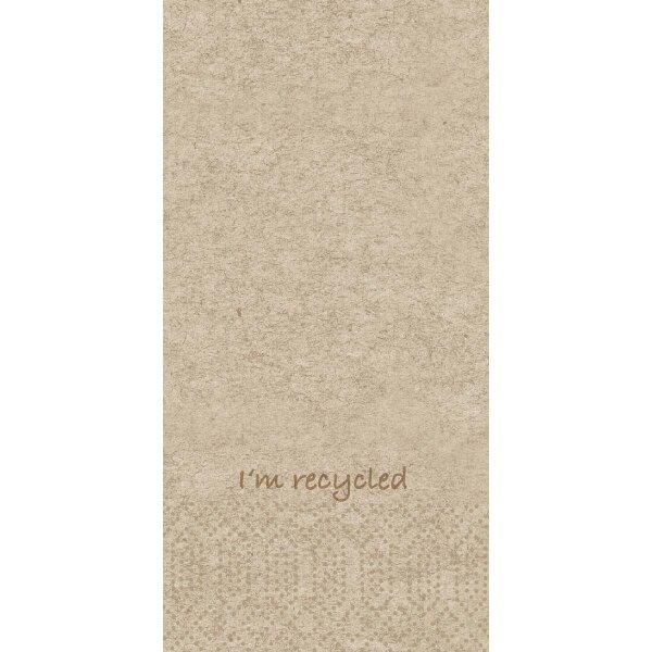 Zelltuchservietten 33 x 33 cm, 2-lagig, 1/8-Kopffalz, Motive Im recycled (VPE 1200 St.)