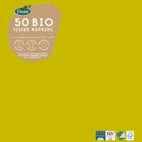 Zelltuchservietten 33 x 33 cm, 3-lagig, 1/4-Falz, Uni, Kleinpack kiwi (VPE 500 St.)