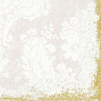 Zelltuchservietten 33 x 33 cm, 3-lagig, 1/4-Falz, Motive, Kleinpack Royal white (VPE 500 St.)