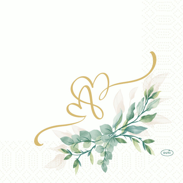 Zelltuchservietten 33 x 33 cm, 3-lagig, 1/4-Falz, Motive, Kleinpack Love Hearts (VPE 500 St.)