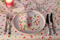 Zelltuchservietten 33 x 33 cm, 3-lagig, 1/4-Falz, Motive, Kleinpack Happy Bubbles (VPE 500 St.)