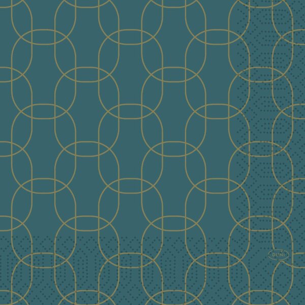 Zelltuchservietten 33 x 33 cm, 3-lagig, 1/4-Falz, Motive, Kleinpack Golden Deco (VPE 500 St.)