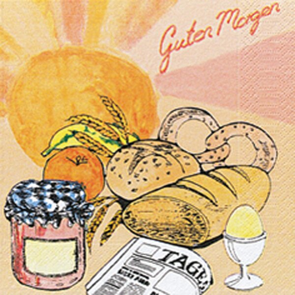 Zelltuchservietten 33 x 33 cm, 3-lagig, 1/4-Falz, Motive Ein schöner Tag (VPE 1000 St.)