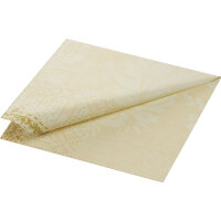 Zelltuchservietten 33 x 33 cm, 3-lagig, 1/4-Falz, Motive Royal cream (VPE 1000 St.)