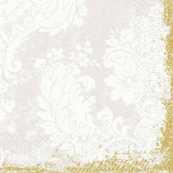 Zelltuchservietten 33 x 33 cm, 3-lagig, 1/4-Falz, Motive Royal white (VPE 1000 St.)