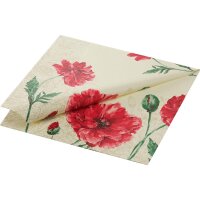 Zelltuchservietten 33 x 33 cm, 3-lagig, 1/4-Falz, Motive Monique (VPE 1000 St.)