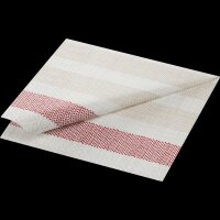 Zelltuchservietten 33 x 33 cm, 3-lagig, 1/4-Falz, Motive Rigato bordeaux (VPE 1000 St.)