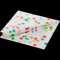 Zelltuchservietten 33 x 33 cm, 3-lagig, 1/4-Falz, Motive Happy Bubbles (VPE 1000 St.)