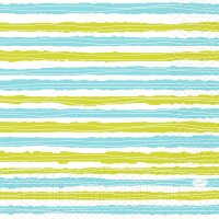 Zelltuchservietten 33 x 33 cm, 3-lagig, 1/4-Falz, Motive Elise Stripes (VPE 1000 St.)