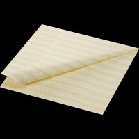Zelltuchservietten 33 x 33 cm, 3-lagig, 1/4-Falz, Motive Tessuto cream (VPE 1000 St.)