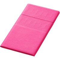 Zelltuchservietten 33 x 33 cm, 3-lagig, 1/8-Kopffalz, Uni fuchsia (VPE 1000 St.)