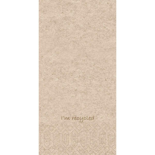 Zelltuchservietten recycled 40 x 40 cm, 2-lagig, 1/8-Kopffalz, Motive Im recycled (VPE 1200 St.)