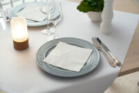 Zelltuchservietten 40 x 40 cm, 3-lagig, 1/4-Falz, Uni weiß (VPE 1000 St.)