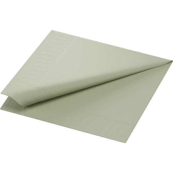 Zelltuchservietten 40 x 40 cm, 3-lagig, 1/4-Falz, Uni pistachio green (VPE 1000 St.)