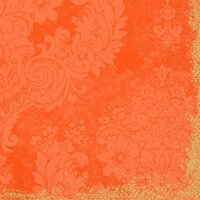 Zelltuchservietten 40 x 40 cm, 3-lagig, 1/4-Falz, Motive Royal sun orange (VPE 1000 St.)