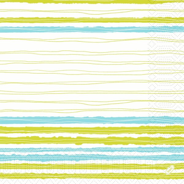Zelltuchservietten 40 x 40 cm, 3-lagig, 1/4-Falz, Motive Elise Stripes (VPE 1000 St.)