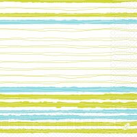 Zelltuchservietten 40 x 40 cm, 3-lagig, 1/4-Falz, Motive Elise Stripes (VPE 1000 St.)