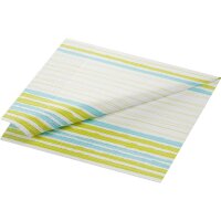 Zelltuchservietten 40 x 40 cm, 3-lagig, 1/4-Falz, Motive Elise Stripes (VPE 1000 St.)