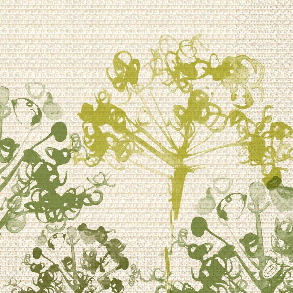 Zelltuchservietten 40 x 40 cm, 3-lagig, 1/4-Falz, Motive Green Umbles (VPE 1000 St.)