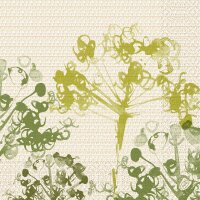 Zelltuchservietten 40 x 40 cm, 3-lagig, 1/4-Falz, Motive Green Umbles (VPE 1000 St.)