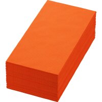Zelltuchservietten 40 x 40 cm, 3-lagig, 1/8-Buchfalz, Uni sun orange (VPE 1250 St.)